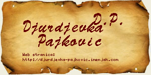 Đurđevka Pajković vizit kartica